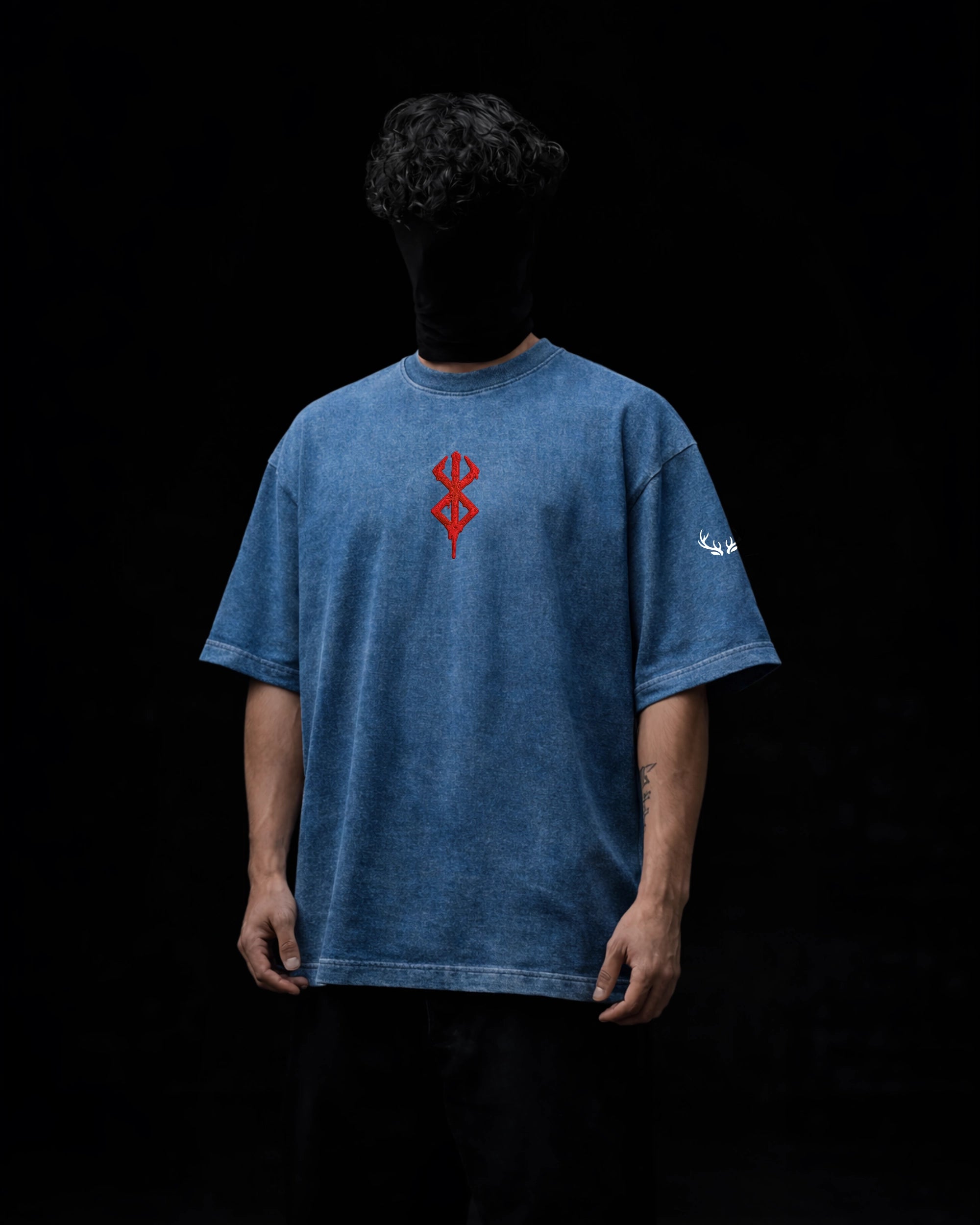 BERSERK: BREAKPOINT – DENIM WASHED BOXY FIT TSHIRT