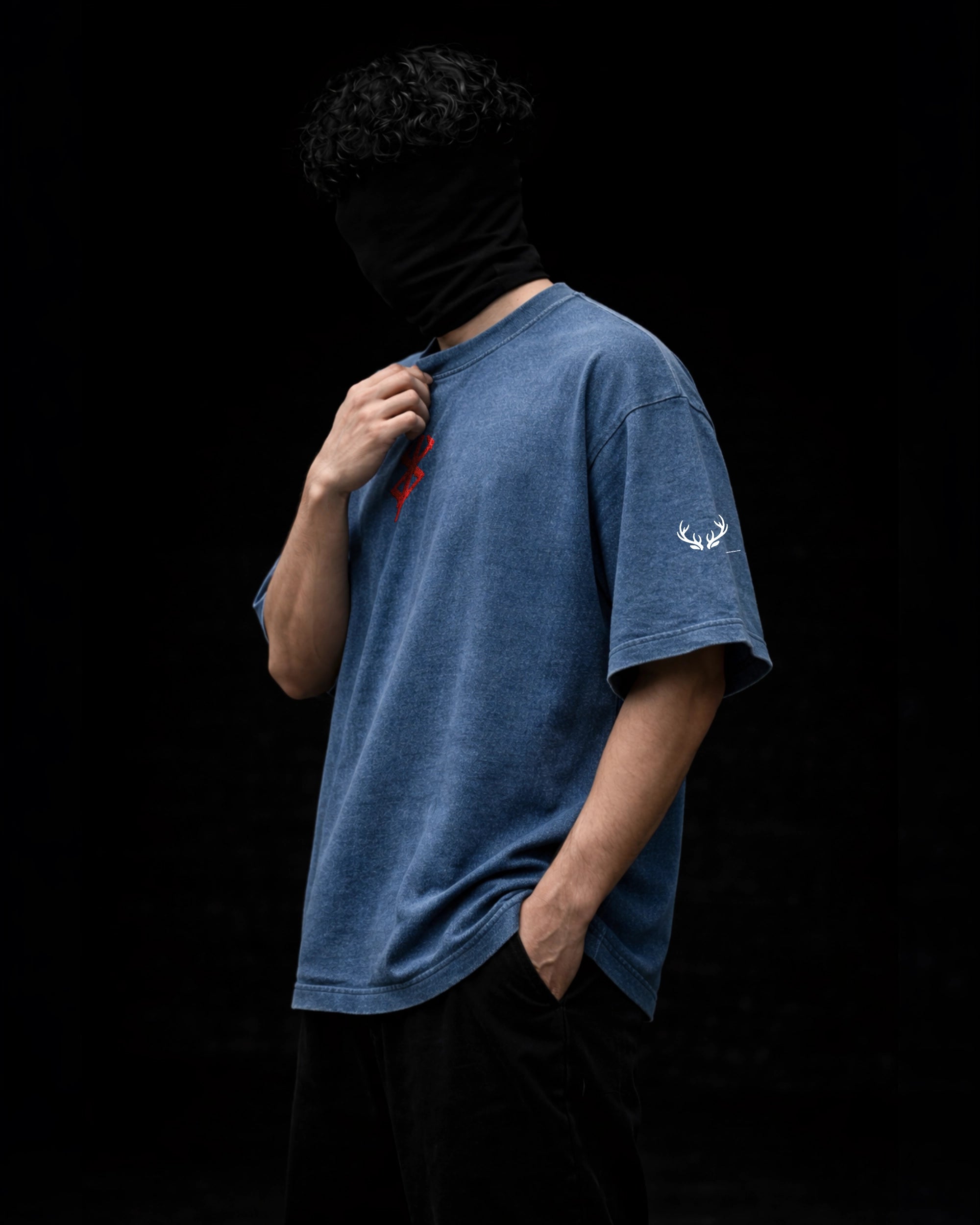 BERSERK: BREAKPOINT – DENIM WASHED BOXY FIT TSHIRT