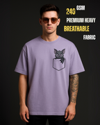 Bat Peekaboo Pocket - Oversized T-Shirt