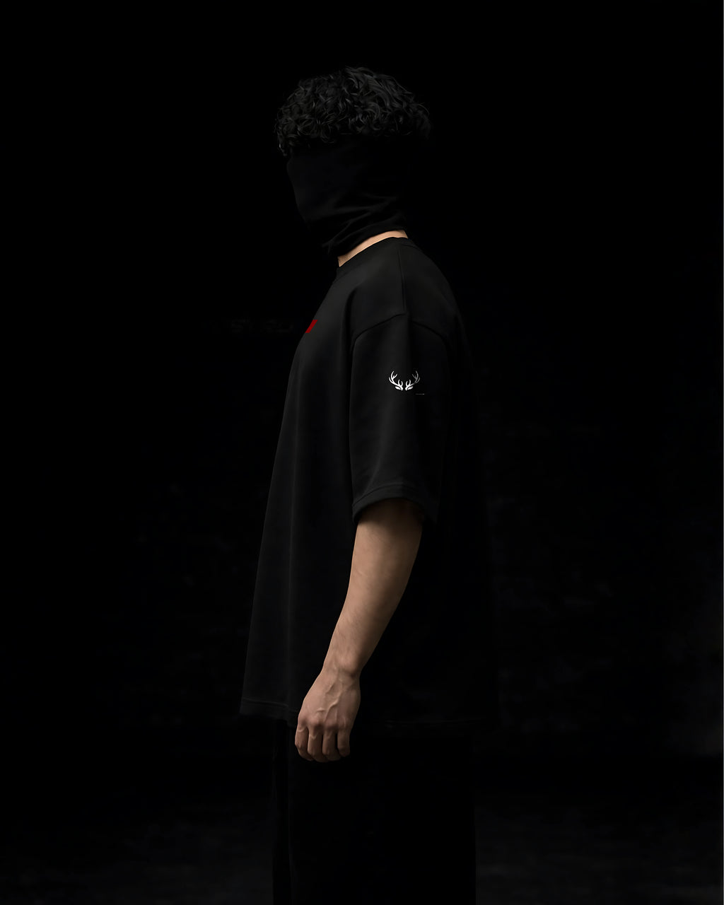 PRECISION OVER NOISE BLACK OVERSIZED TSHIRT