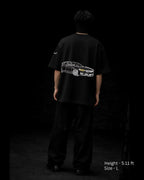 PRECISION OVER NOISE BLACK OVERSIZED TSHIRT