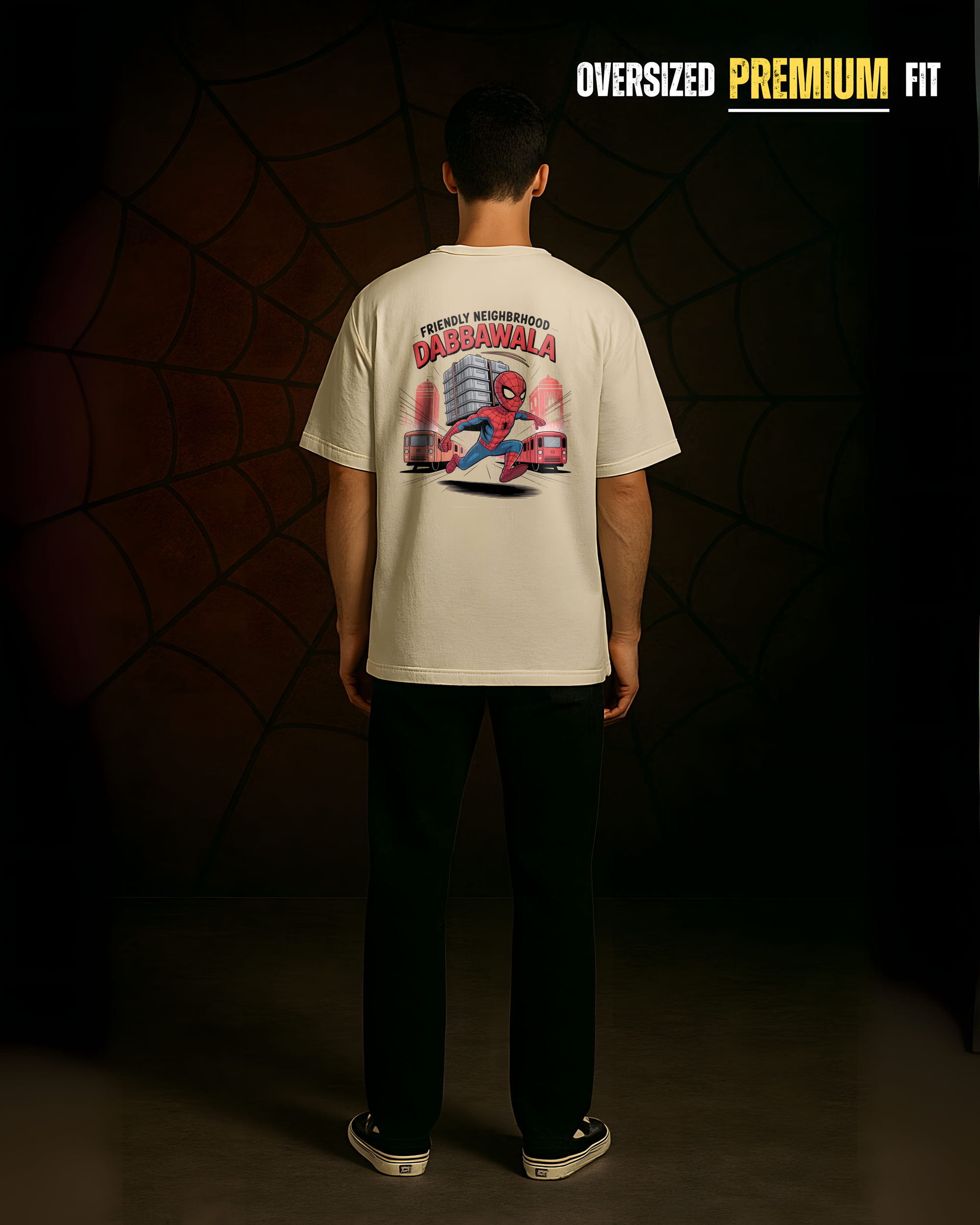 Friendly Neighborhood Dabbawala Oversized T-Shirt