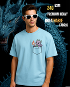 Dragon Peekaboo Pocket - Oversized T-Shirt