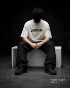 GLITCH STATE OFF WHITE OVERSIZED TSHIRT