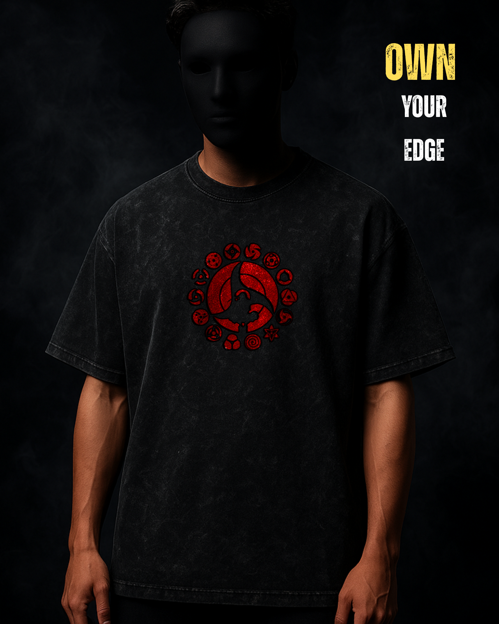 Oversized Anime T-Shirt – Shadow Raven