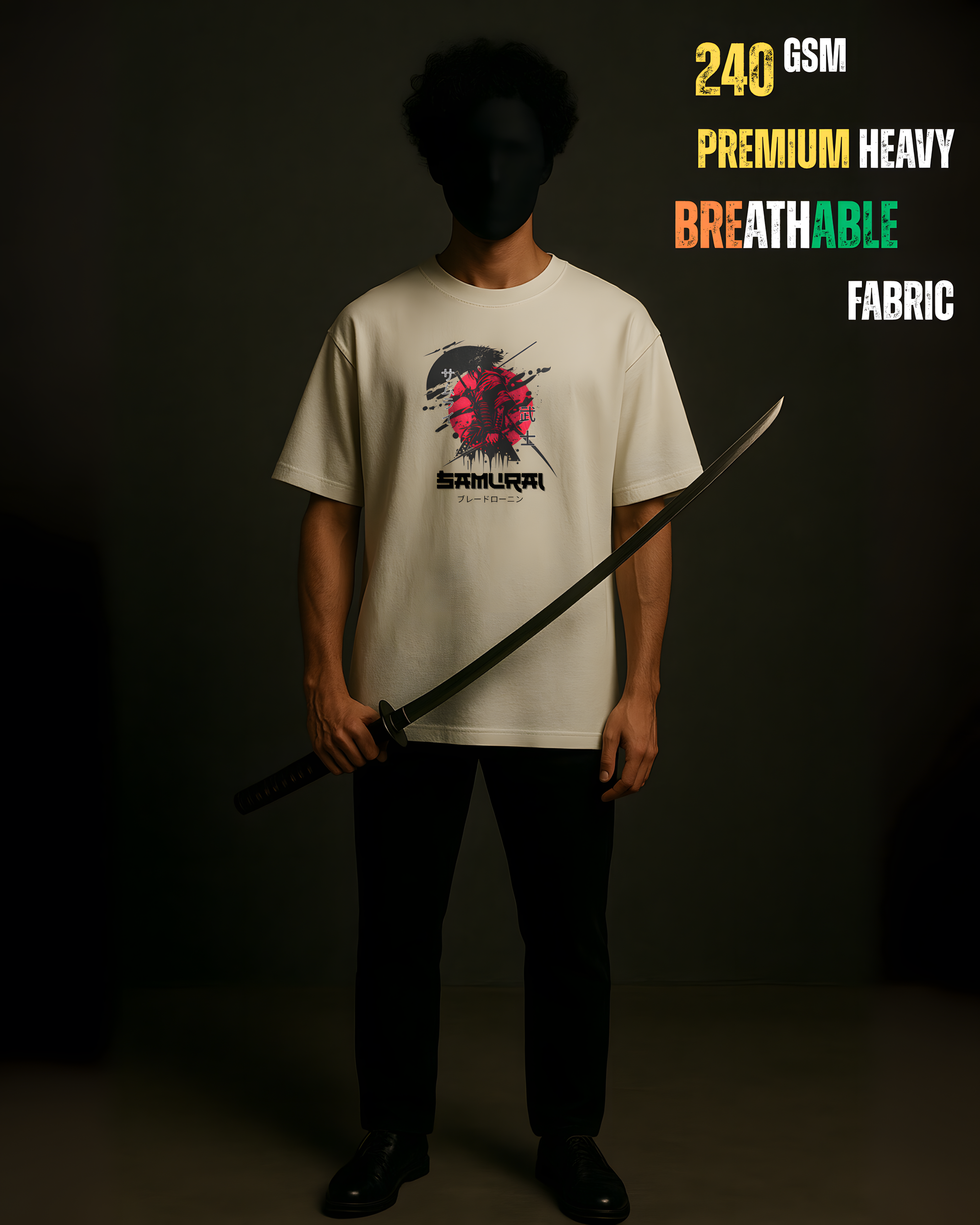 SHWESTRO - Samurai Oversized T-Shirt