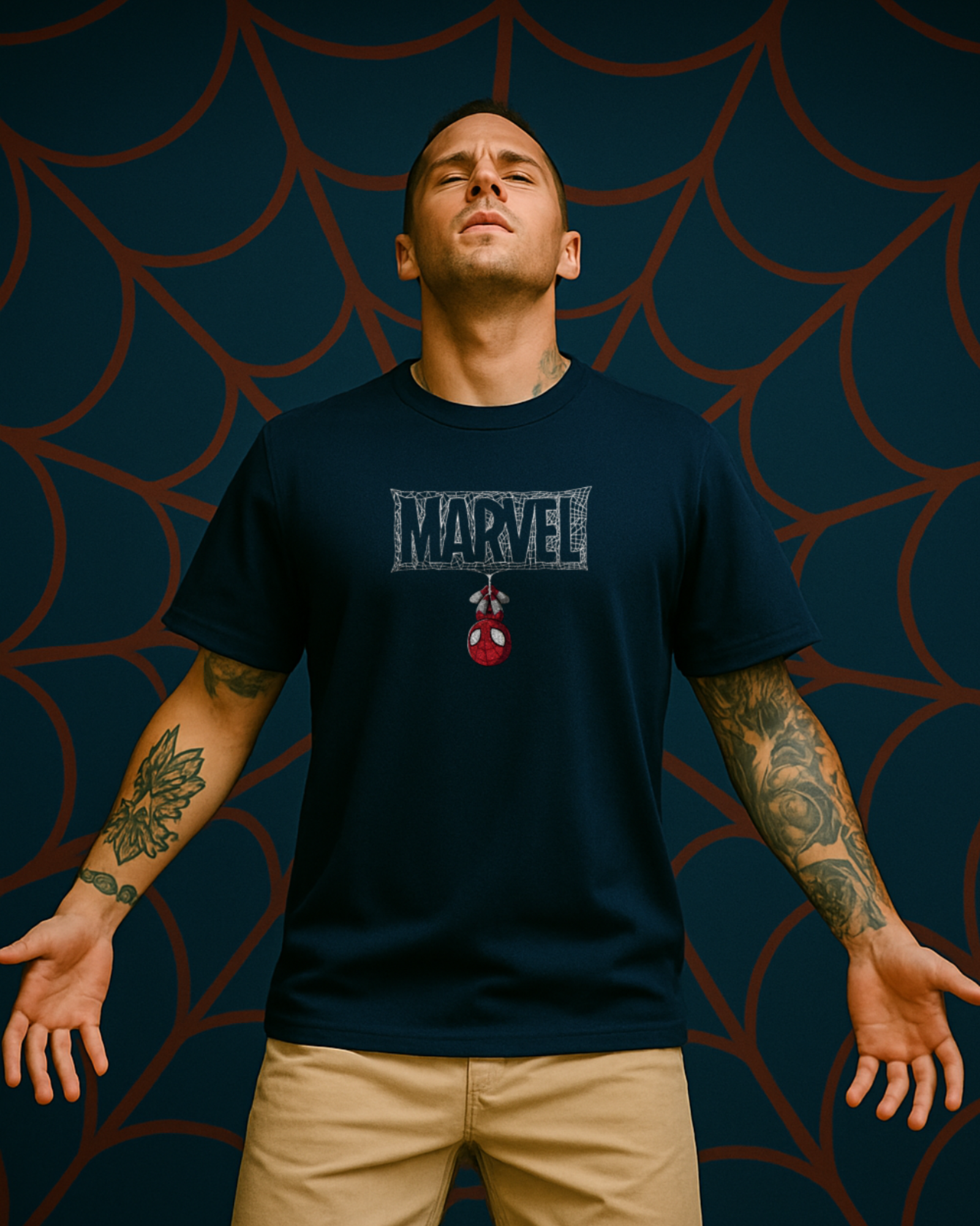 Oversized Spider Graphic T-Shirt