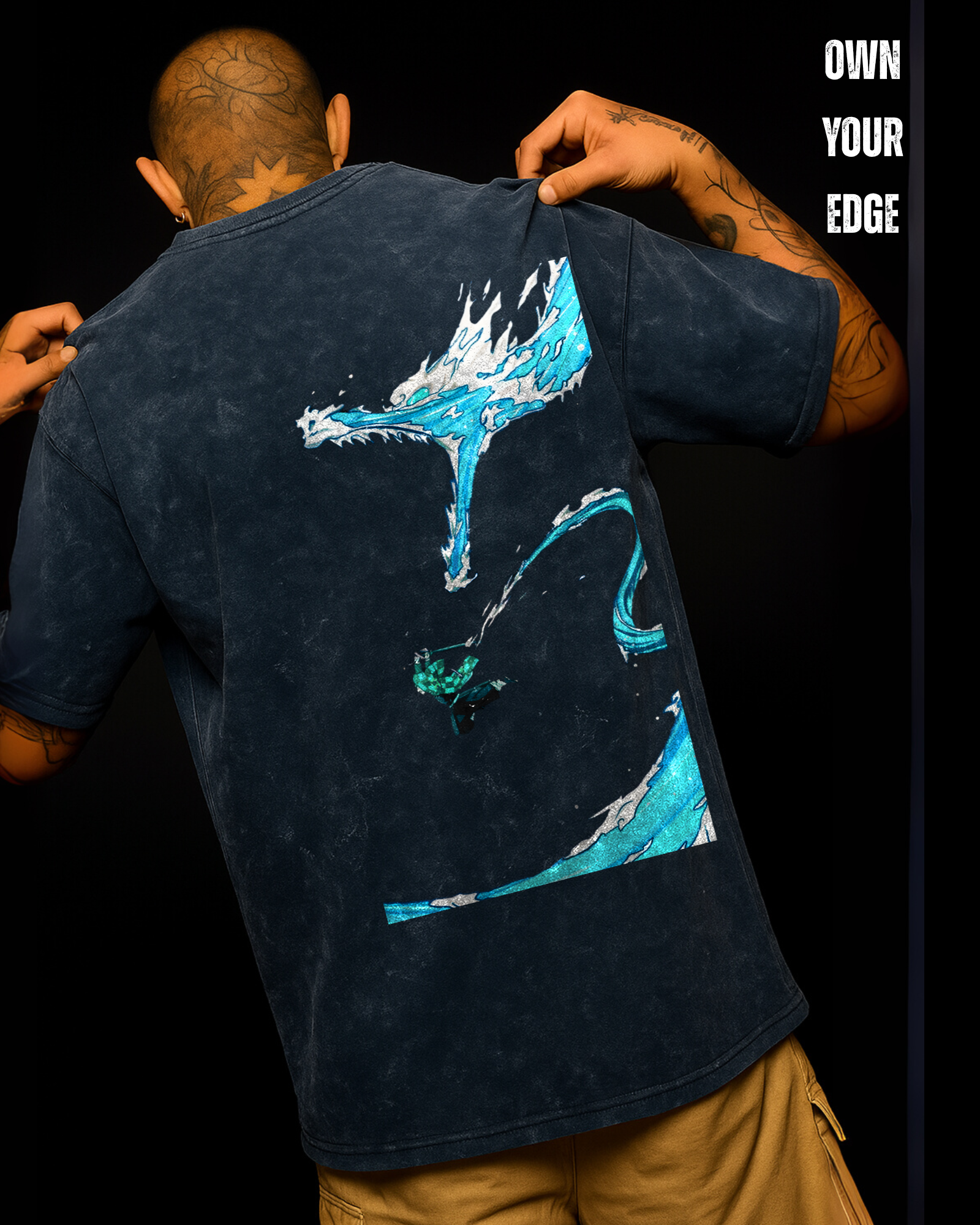 Water Serpent - Oversized Washed Tee | LIMITED EDITION